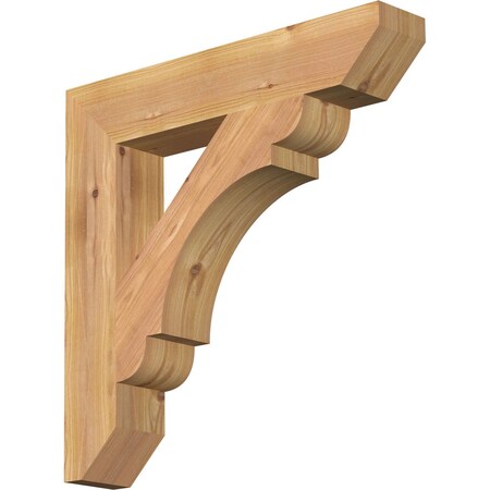 Ekena Millwork Olympic Slat Smooth Bracket, Western Red Cedar, 3 1/2"W x 20"D x 20"H BKT04X20X20OLY06SWR